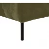 Chaise-longue à direita em veludo verde LANNILS