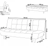 Sofa Bed, ALSTEN, Green,DEF