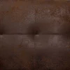 Schlafsofa ABERDEEN Lederopt OldStyle Braun Mittelst CH
