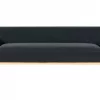 3 Seater Sofa fabric, black SOSJO
