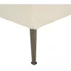 Chaise-longue à esquerda em tecido bouclé branco creme RIOM