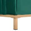 Ecksofa L OSLO Samtstoff grün CH