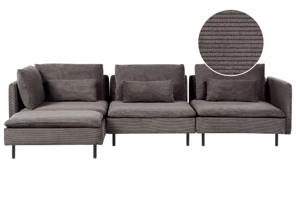 Right Corner Modular Sofa, EGERIS, brown