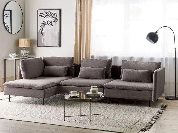 Right Corner Modular Sofa, EGERIS, brown