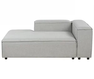 Chaise-longue à direita em tecido cinzento claro ARDAL