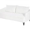 Sofá de 3 lugares em tecido bouclé branco HOBRO
