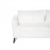 Sofá de 3 lugares em tecido bouclé branco HOBRO
