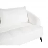 Sofá de 3 lugares em tecido bouclé branco HOBRO