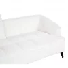 Sofá de 3 lugares em tecido bouclé branco HOBRO
