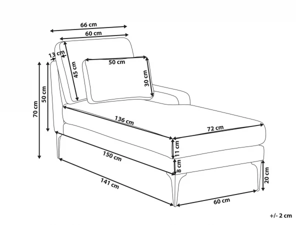 Left Hand Chaise, EWRON, Green,DEF