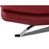 Sofá de pele 3 lugares cor vermelho HAWAI