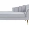 Chaiselongue ALLIER hellgrau rechtsseitig DEF