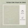 HOMCOM Sofá 2 Lugares Estofado em Linho Sintético Sofá Sala de Estar com 2 Almofadas Espaço de Armazenamento e Pés de Madeira Sofá Pequeno Carga 240 kg 135x72x84 cm Bege