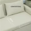 HOMCOM Sofá 2 Lugares Estofado em Linho Sintético Sofá Sala de Estar com 2 Almofadas Espaço de Armazenamento e Pés de Madeira Sofá Pequeno Carga 240 kg 135x72x84 cm Bege
