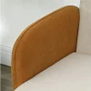HOMCOM Sofá de 2 Lugares Estofado em Veludo Sofá de Sala de Estar com Apoio para os Braços e Pés de Madeira Sofá Pequeno Carga 240 kg para Dormitório Escritório 130x74x76 cm Bege e Ocre