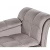Chaise-longue à direita em tecido taupe LORMONT