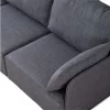 Sofá modular con chaiselongue 2 plazas con brazo Cubiq Gris 186 x 93 x 183 cm