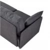 Sofá modular con chaiselongue 2 plazas con brazo Cubiq Gris 186 x 93 x 183 cm