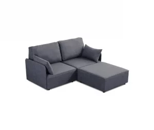 Sofá modular con chaiselongue 2 plazas con brazo Cubiq Gris 186 x 93 x 183 cm
