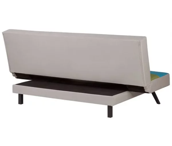 Sofá-cama em tecido multicolor LEEDS
