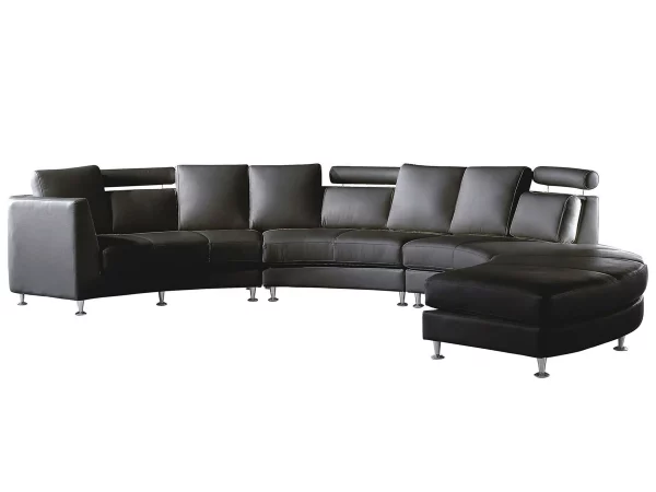 Sofa ROTUNDE rund schwarz DEF