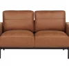 Fabric Sofa SOVIK, 2-seater, Brown, DEF