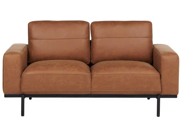 Fabric Sofa SOVIK, 2-seater, Brown, DEF