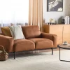 Fabric Sofa SOVIK, 2-seater, Brown, DEF