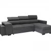 Chaise longue com cama NORWAY reversível 3 lugares cinza