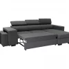 Chaise longue com cama NORWAY reversível 3 lugares cinza
