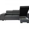 Chaise longue com cama NORWAY reversível 3 lugares cinza