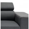 Chaise longue com cama NORWAY reversível 3 lugares cinza