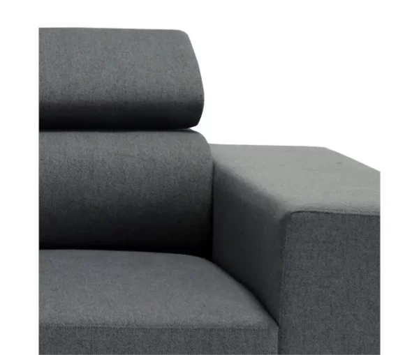 Chaise longue com cama NORWAY reversível 3 lugares cinza