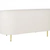 Conjunto de sofás com 6 lugares em tecido bouclé branco LOEN