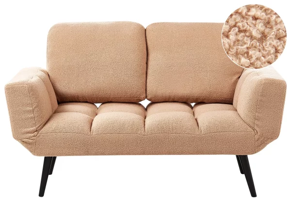 Sofa BREKKE sand beige, boucle