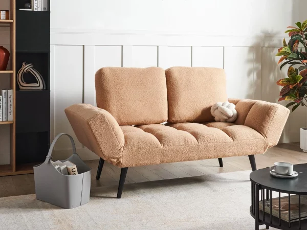 Sofa BREKKE sand beige, boucle