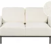 Sofa SOVIK, 2-seater, white boucle DEF