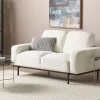 Sofa SOVIK, 2-seater, white boucle DEF
