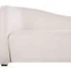 Sofá de veludo branco creme VELTADA