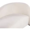 Sofá de veludo branco creme VELTADA