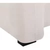 Sofá de veludo branco creme VELTADA