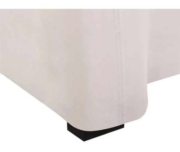 Sofá de veludo branco creme VELTADA