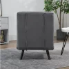 HOMCOM Poltrona Convertível em Cama Dobrável Poltrona 3 em 1 Convertível em Cama com Encosto Ajustável em 5 Níveis e Almofada Acolchoada para Escritório Sala de Estar Carga 120 kg 63x73x81 cm Cinza