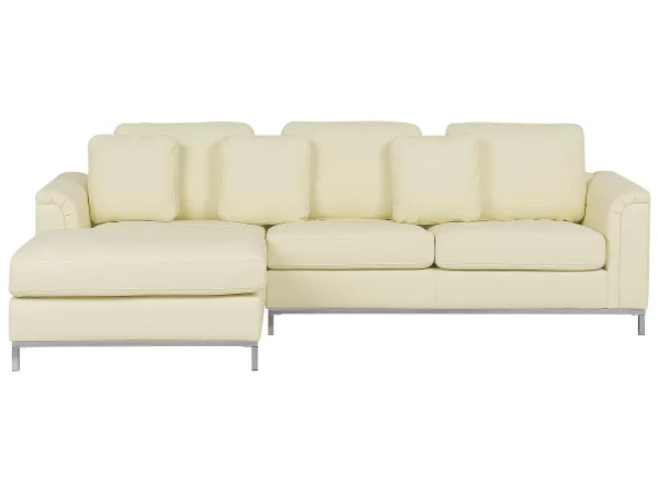 Sofa Ecksofa OSLO R beige ohne Ottomane CH