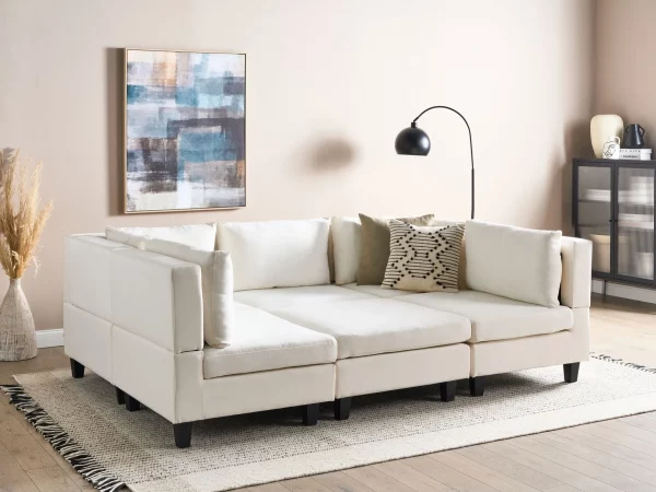 5-Seater Modular Sofa + Ottoman UNSTAD Off-White DEF