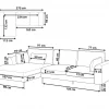Corner Sofa R, FLAM, Blue, DEF