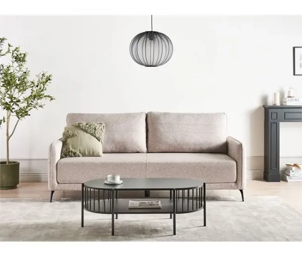 Sofá-cama HEMING Castanho claro