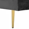 Chaiselongue MIRAMAS links schwarz CH.
