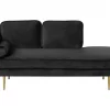 Chaiselongue MIRAMAS links schwarz CH.