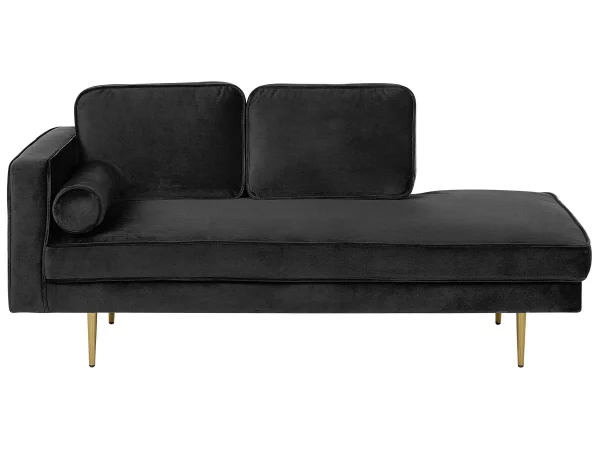 Chaiselongue MIRAMAS links schwarz CH.